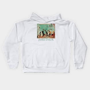 The Bad Doctors (1892) by James Ensor Kids Hoodie